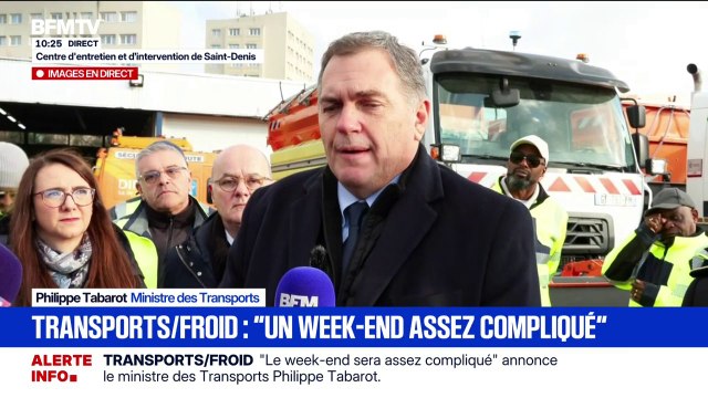 Neige-verglas: Notre obsession (...), c'est de sécuriser , déclare Philippe Tabarot, ministre des transports