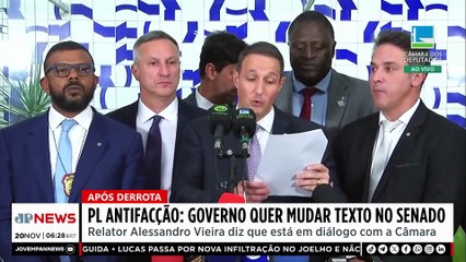 PL Antifacção: Governo quer mudar texto no Senado