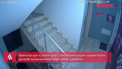 Adana’da cezaevi firarisi 1 hafta arayla aynı iş yerini soydu