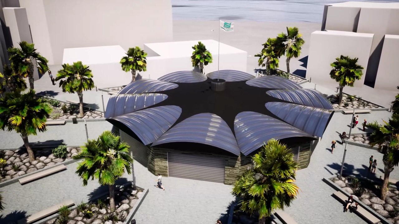 Halle au port place de marbre à Saint-cyprien 66750