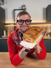 Pâté en croûte de Noël au veau