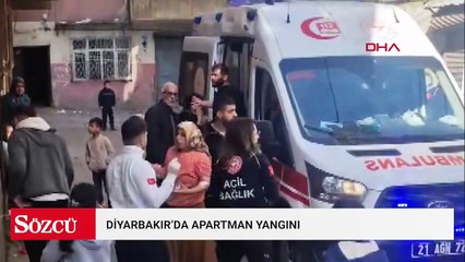 Diyarbakır'da apartman yangını: 13 kişi dumandan etkilendi