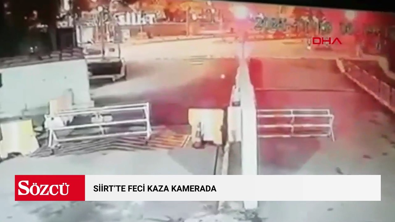 Siirt'te 1 kişinin öldüğü kazada otobüs şoförüne ev hapsi; kaza kamerada