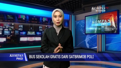 Bus Sekolah Gratis Dari Satbrimob Polda Sultra