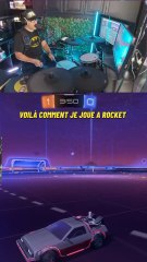 Voilà comment je joue à Rocket League avec une batterie 😱😱😱