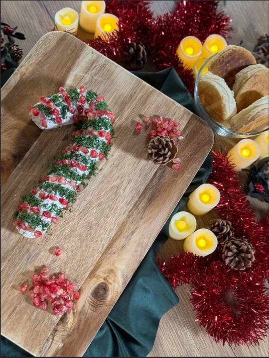 Sucre d’orge au fromage frais et saumon