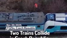 Two Trains Collide in Czech Republic