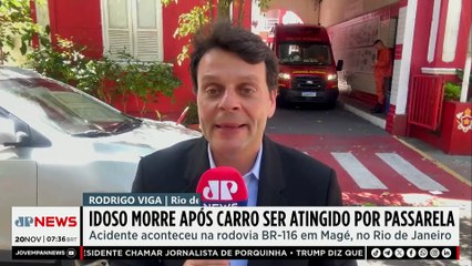 Queda de passarela atinge carro e deixa vítima fatal na BR-116