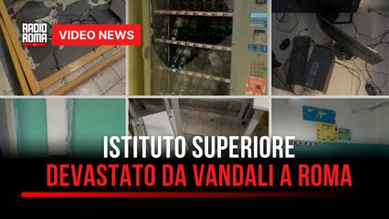 Istituto superiore devastato da vandali a Roma