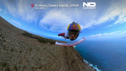 Peter Salzmann achieves milestone wingsuit flight over Canary Islands, defying gravity