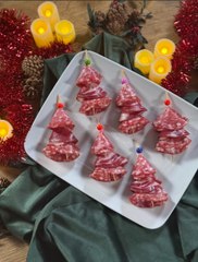 Sapins en charcuterie pour un apéritif festif