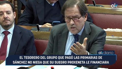El tesorero del grupo que pagó las primarias de Sánchez no niega que su suegro proxeneta le financiara