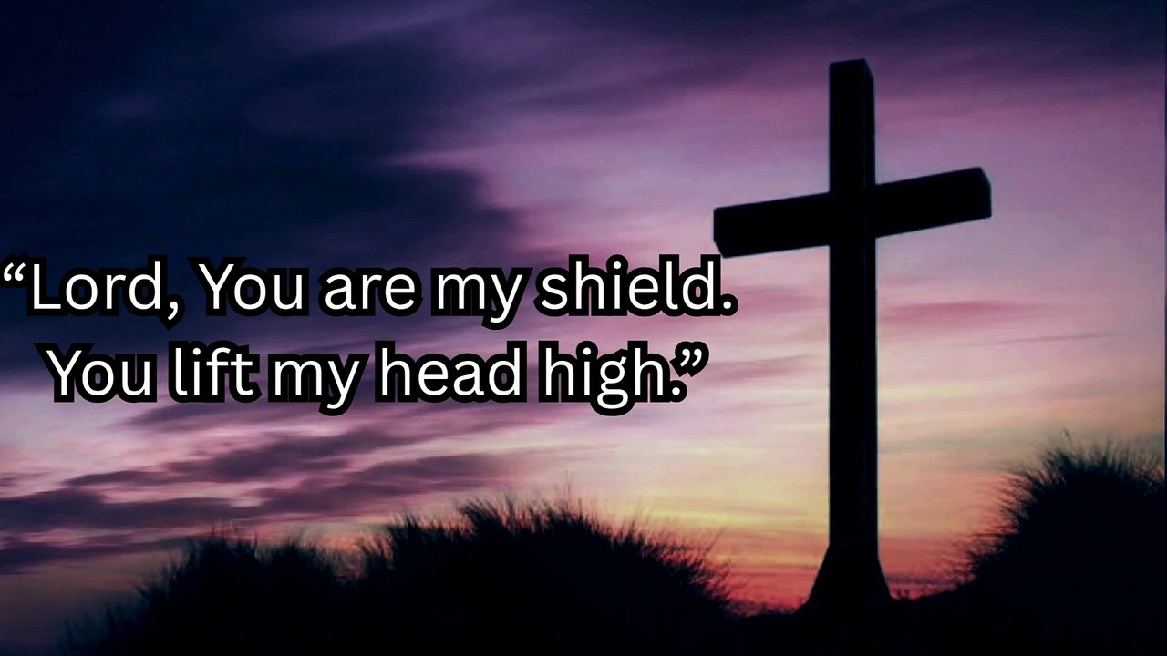 “Lord, You are my shield. You lift my head high.”