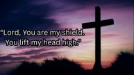 “Lord, You are my shield. You lift my head high.”