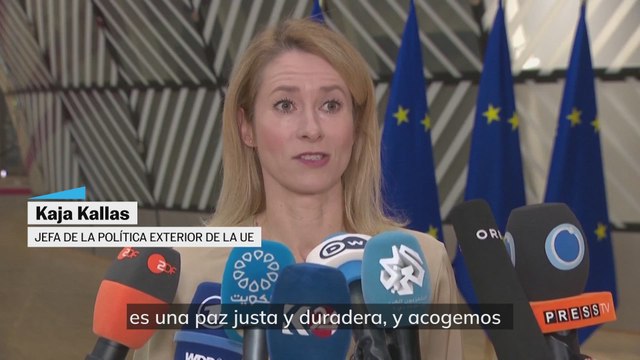 Algunos dirigentes comparecen a la entrada del Consejo de la UE