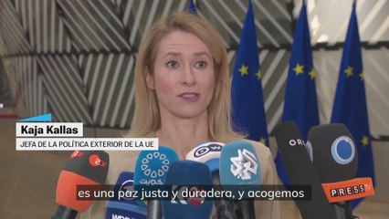 Algunos dirigentes comparecen a la entrada del Consejo de la UE