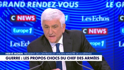 Hervé Morin : «Le diagnostic que fait le chef d'état-major des armées est juste»