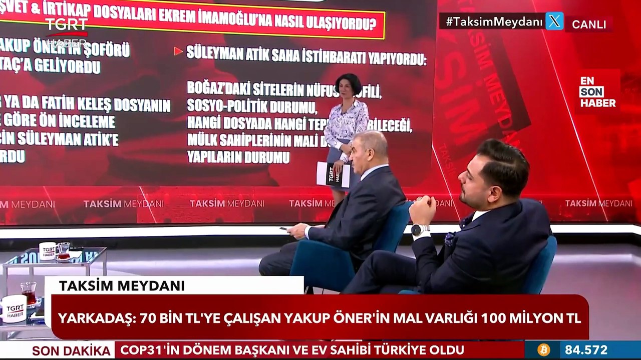 Barış Yarkadaş canlı yayında paylaştı: 70 bin TL'ye çalışan Yakup Öner'in mal varlığı 100 milyon TL
