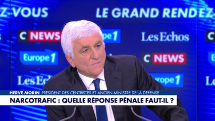 Hervé Morin explique qu’il faut pénaliser les consommateurs de stupéfiants