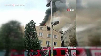 Güngören’de tekstil fabrikası alev alev: O anlar kamerada