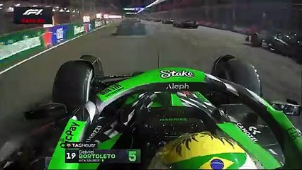 Toques en la largada del GP de Las Vegas