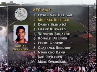 Ajax v Bayern Munich Champions League Semi Final 2nd Leg 19-04-1995
