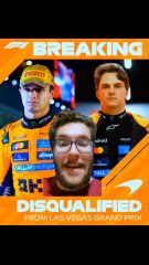 LES McLAREN DISQUALIFIÉES À LAS VEGAS !Les vérifications techniques ont démontré que le plancher des deux voitures était trop usé !Énorme bouleversement au championnat : Verstappen est à égalité avec Piastri et seulement à 24 points de Norris !