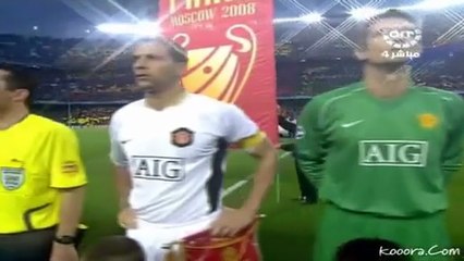 الشوط الاول مباراة برشلونة و مانشستر يونايتد 0-0 نصف نهائي عصبة الابطال 2008(288P)