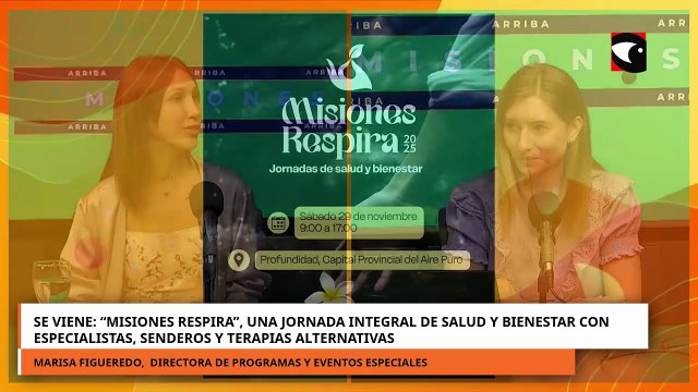 Misiones Respira, jornada integral de salud con especialistas, senderos y terapias alternativas
