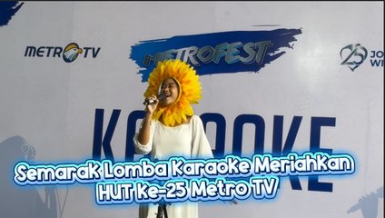 Semarak Lomba Karaoke Meriahkan HUT ke-25 Metro TV