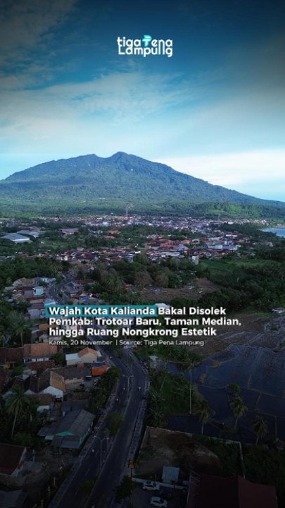 Wajah Kota Kalianda Bakal Disolek Pemkab: Trotoar Baru, Taman Median, hingga Ruang Nongkrong Estetik
