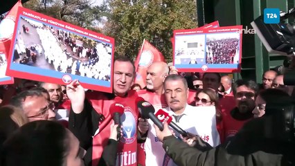 Meclis'e yürümek isteyen Eğitim-İş'e polis engeli: Tarikatlar yürüyor, öğretmenler engelleniyor!