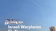 Israeli Warplanes Fly Near Syria’s Aleppo