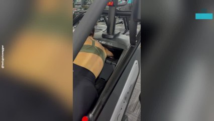 Woman Rescues Keys From Inside Stairmaster