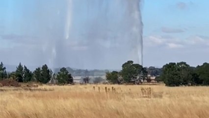Rand Water's pipes burst and send massive water jets skyward with force