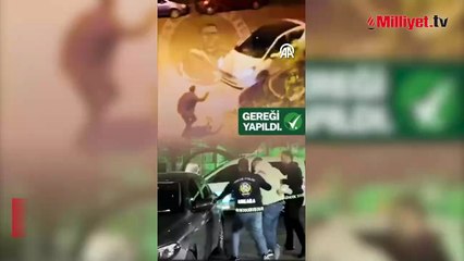 Drift atarak trafik güvenliğini tehlikeye düşüren sürücü yakalandı