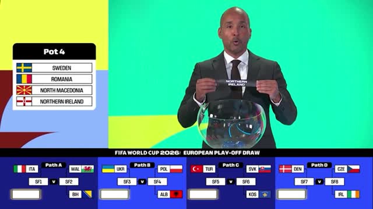 Barrages - L'Italie opposée à l'Irlande du Nord