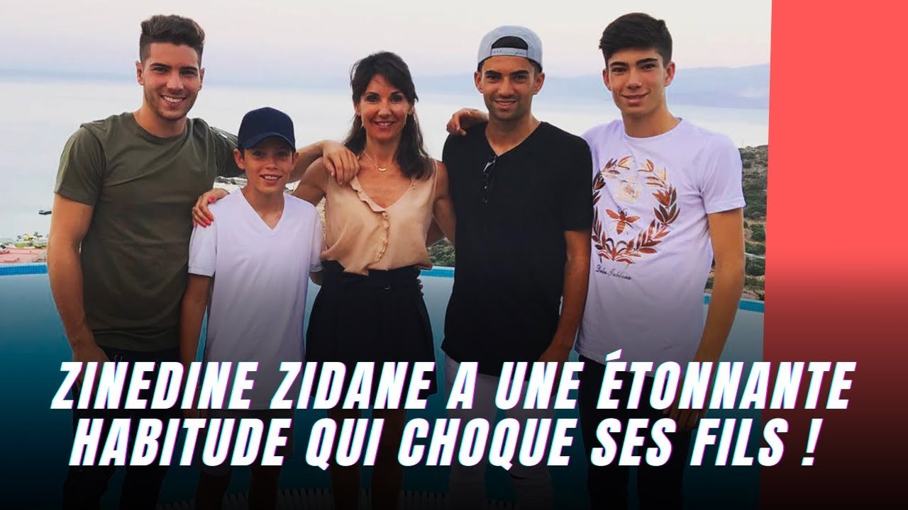 Zinedine Zidane a une étonnante habitude qui choque ses fils !