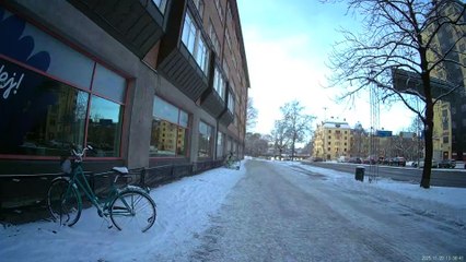 Rudbecksgatan-Hertig Karls allé-Västå strand- Ånäsparken. Örebro 20 Nov. 2025