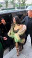 Kim Kardashian takes photos with her fans in Paris