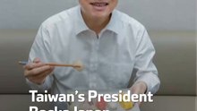 Taiwan’s President Backs Japan by Eating Sushi