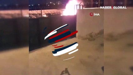 Van’daki yangında 11 araç hasar gördü