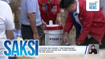 Water filtration system ng DSWD, tinitingnang solusyon sa problema ng ligtas na tubig inumin ng mga nasalanta ng bagyo | Saksi