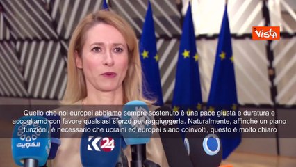 Kallas: Pace in Ucraina può  farsi solo con Ue e Kiev al tavolo