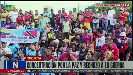 Concentración por la paz en Delta Amacuro - Tucupita - 27.10.2025
