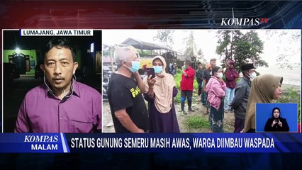 Update! Status Gunung Semeru Masih Awas, Kembali Luncurkan Awan Panas | KOMPAS MALAM