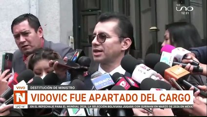 VIDOVIC FUE MINISTRO DE JUSTICIA POR 10 DÍAS