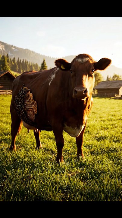 Honey Bees Take Over Cow’s Body | Extreme Honeycomb Infection & Emotional Rescue Story