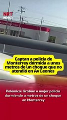 😴 Automovilistas denunciaron que, en lugar de resguardar la zona, la oficial se quedó dormida mientras el accidente seguía activo. La grabación ya está causando revuelo en redes.
