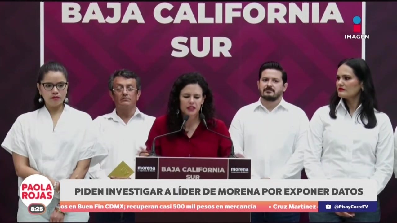Exigen indagar a líder de Morena por exponer da...